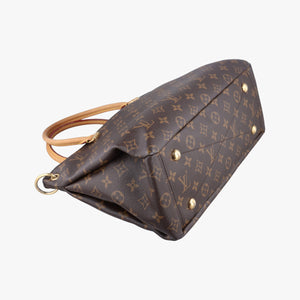Secondhand Louis Vuitton PALLAS brown×Bordeaux Monogram Canvas×calf leather M40906 shoulderbag | stylenewstar