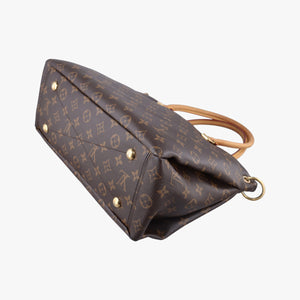 Secondhand Louis Vuitton PALLAS brown×Bordeaux Monogram Canvas×calf leather M40906 shoulderbag | stylenewstar