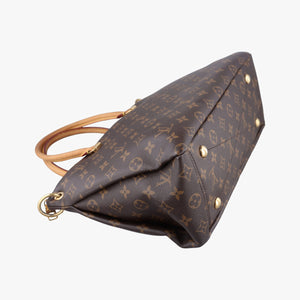 Secondhand Louis Vuitton PALLAS brown×Bordeaux Monogram Canvas×calf leather M40906 shoulderbag | stylenewstar