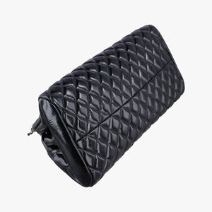 Vintage Chanel Mademoiselle Bowling Black Patent leather A50558 shoulderbag | stylenewstar