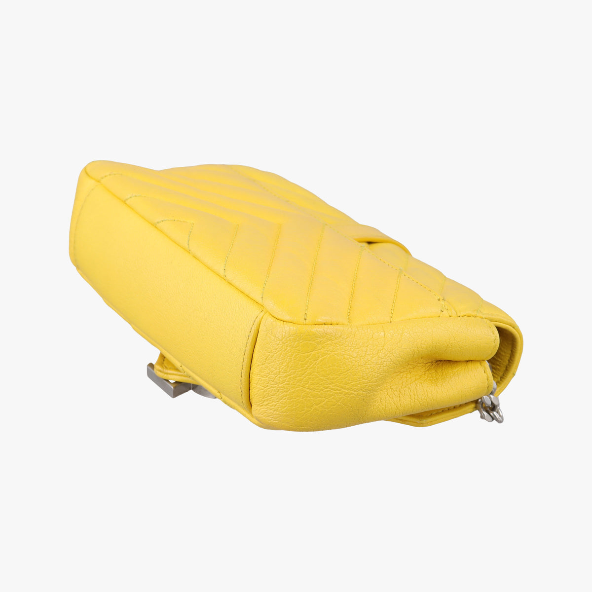 Pre-owned Yves Saint Laurent Baby Chai Yellow Leather 399289 shoulderbag | stylenewstar