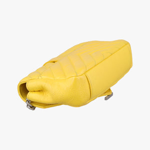 Pre-owned Yves Saint Laurent Baby Chai Yellow Leather 399289 shoulderbag | stylenewstar