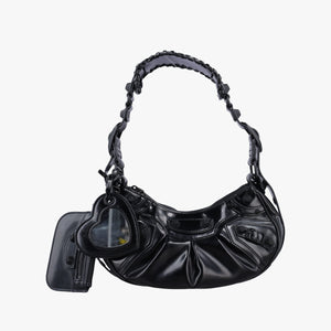 Pre-owned Balenciaga Le Cagole Black Patent  shoulderbag | stylenewstar