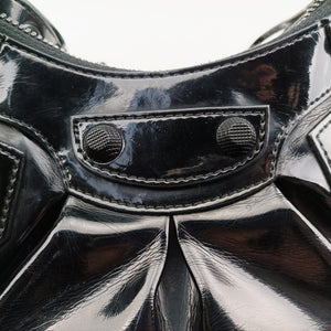 Pre-owned Balenciaga Le Cagole Black Patent  shoulderbag | stylenewstar