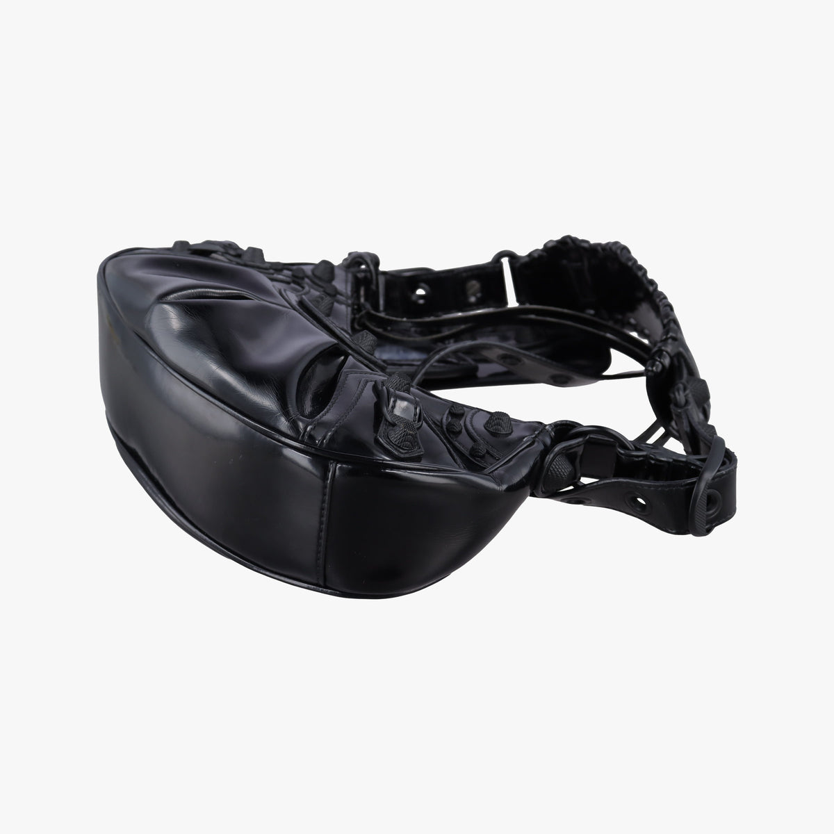 Pre-owned Balenciaga Le Cagole Black Patent  shoulderbag | stylenewstar