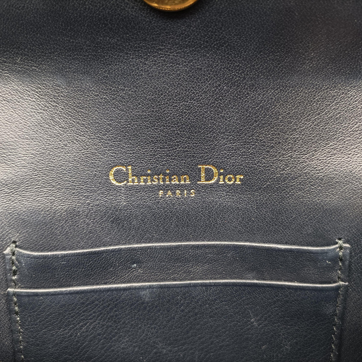 Pre-owned Christian Dior Saddle Navy Jacquard x Leather  bum bag/waist bag | stylenewstar