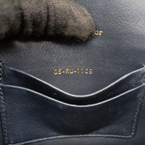 Pre-owned Christian Dior Saddle Navy Jacquard x Leather  bum bag/waist bag | stylenewstar