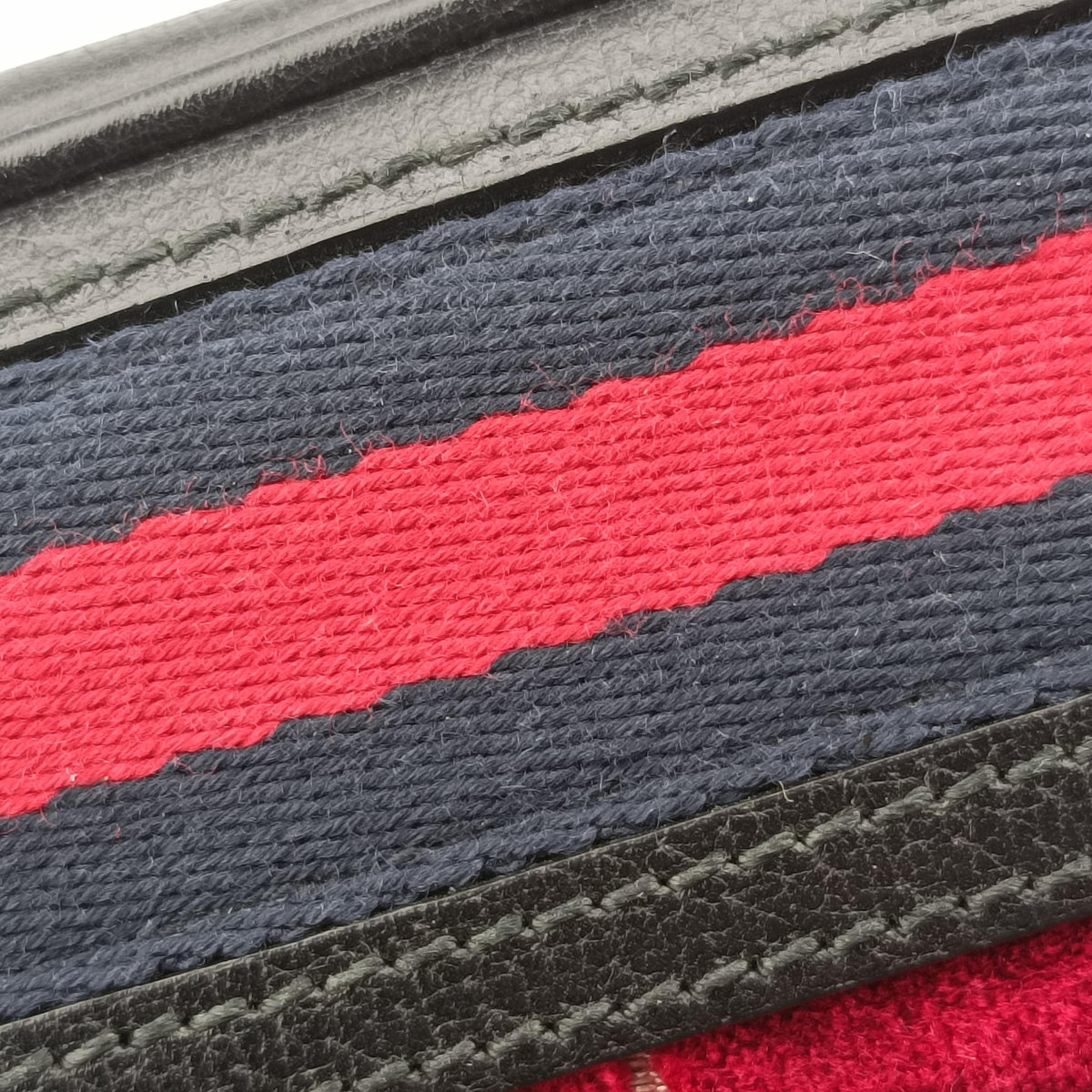 Pre-owned Gucci GG Velvet Web Red Velour×leather 574960 shoulderbag | stylenewstar