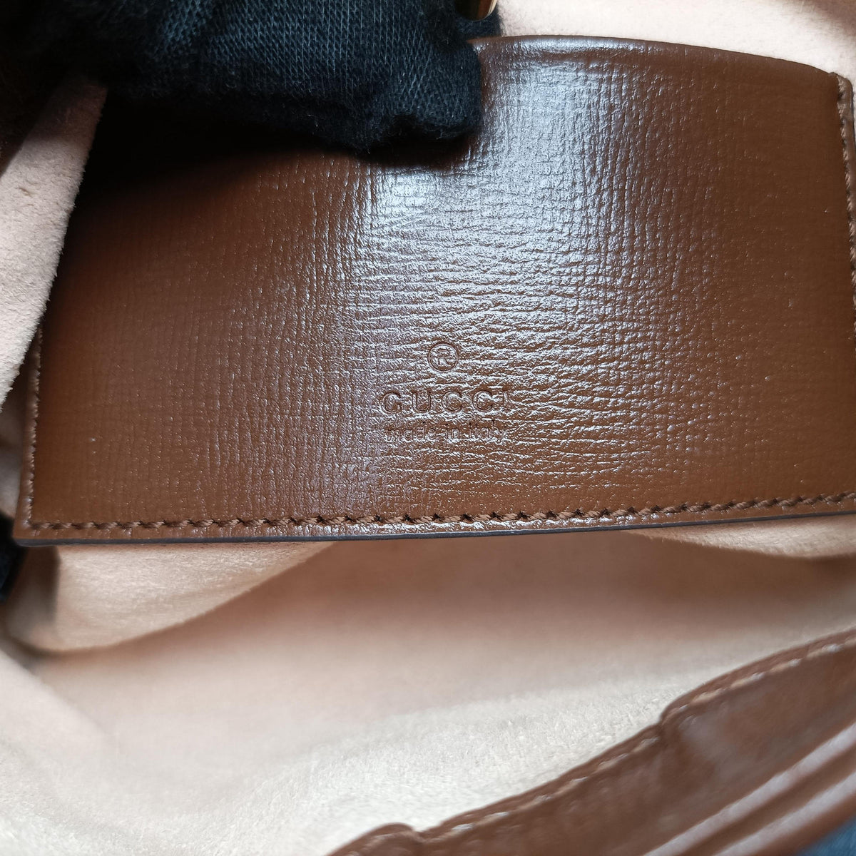 Secondhand Gucci Jackie 1961 GG Supreme Brown PVC coated canvas×Leather 637092 handbag | stylenewstar