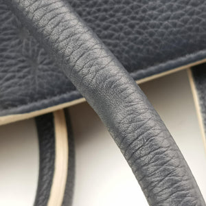 Pre-owned Celine Luggage Square Phantom Navy Leather  handbag | stylenewstar