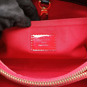 Pre-owned Louis Vuitton Montaigne BB Noir Vernis  shoulderbag | stylenewstar