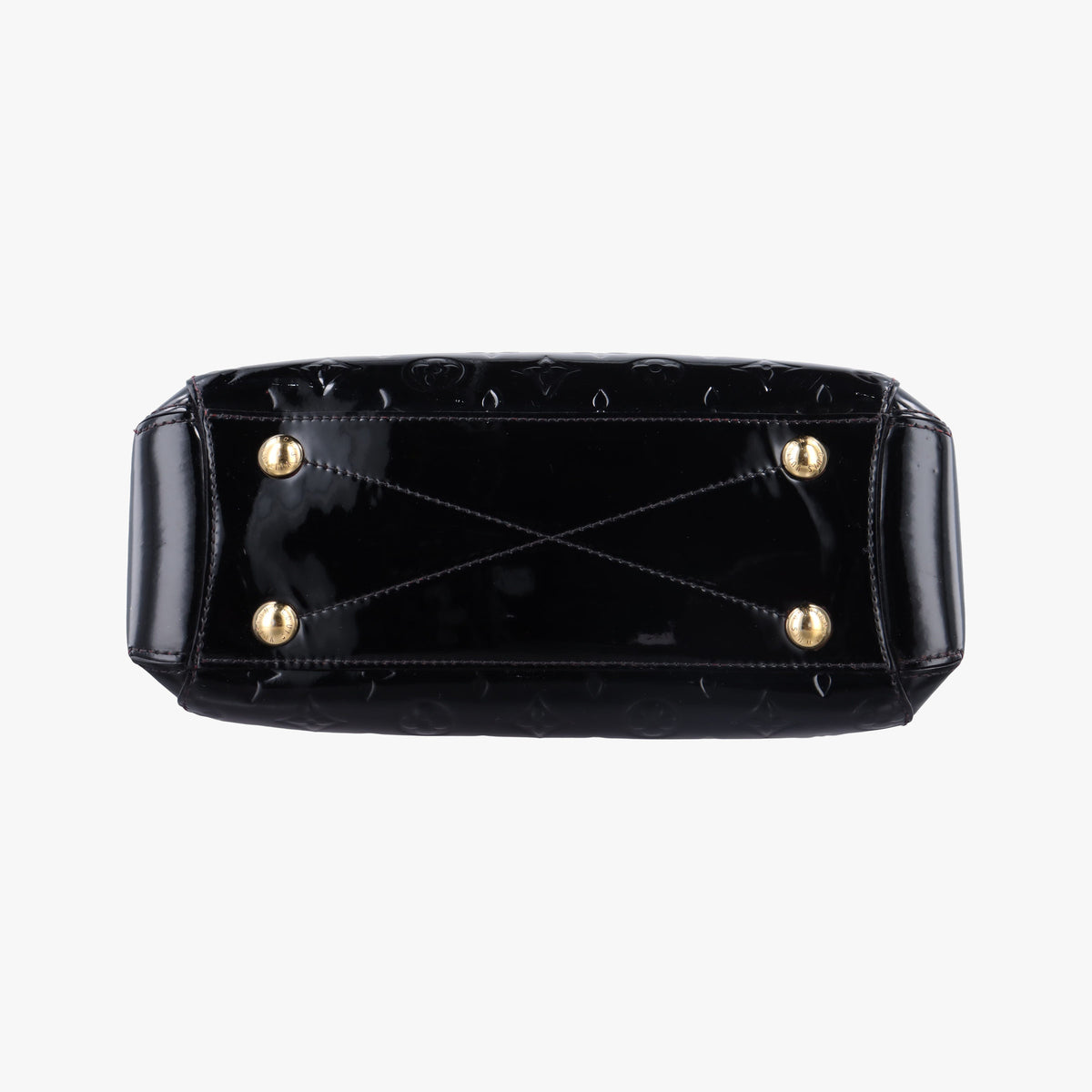 Pre-owned Louis Vuitton Montaigne BB Noir Vernis  shoulderbag | stylenewstar