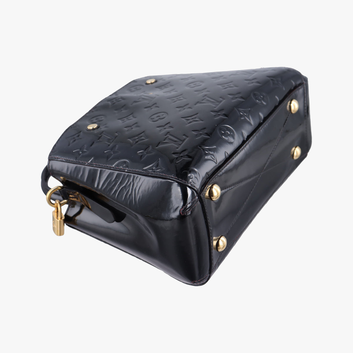 Pre-owned Louis Vuitton Montaigne BB Noir Vernis  shoulderbag | stylenewstar