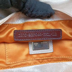 Pre-owned Fendi Mia Pochette Golden Leather 8BP046 shoulderbag | stylenewstar