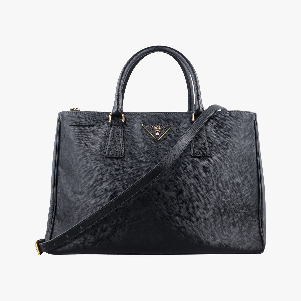 Secondhand Prada Galleria Black SAFFIANO Leather BN2274 shoulderbag | stylenewstar