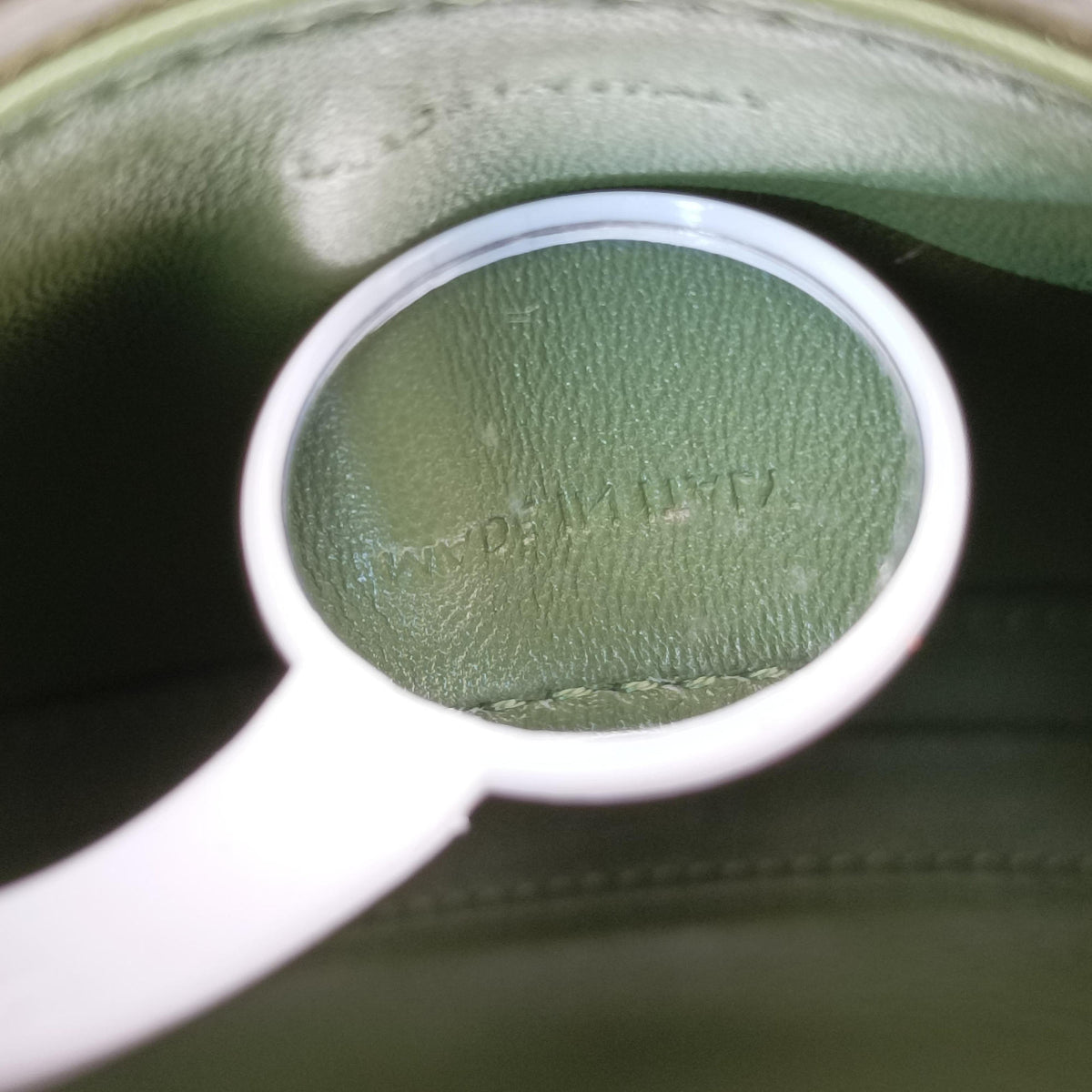 Pre-owned Celine Besace 16 Small Green Leather W-SL-2 shoulderbag | stylenewstar