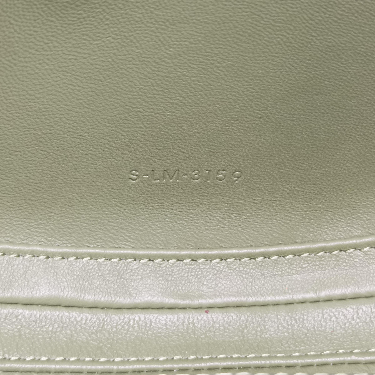 Pre-owned Celine Besace 16 Small Green Leather W-SL-2 shoulderbag | stylenewstar