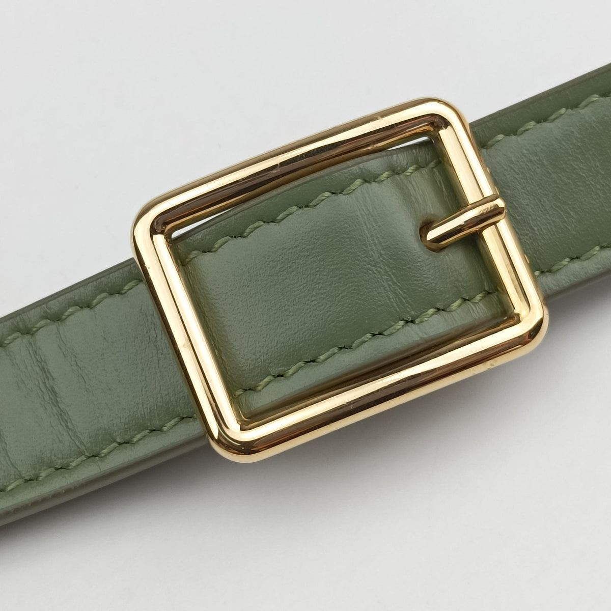 Pre-owned Celine Besace 16 Small Green Leather W-SL-2 shoulderbag | stylenewstar