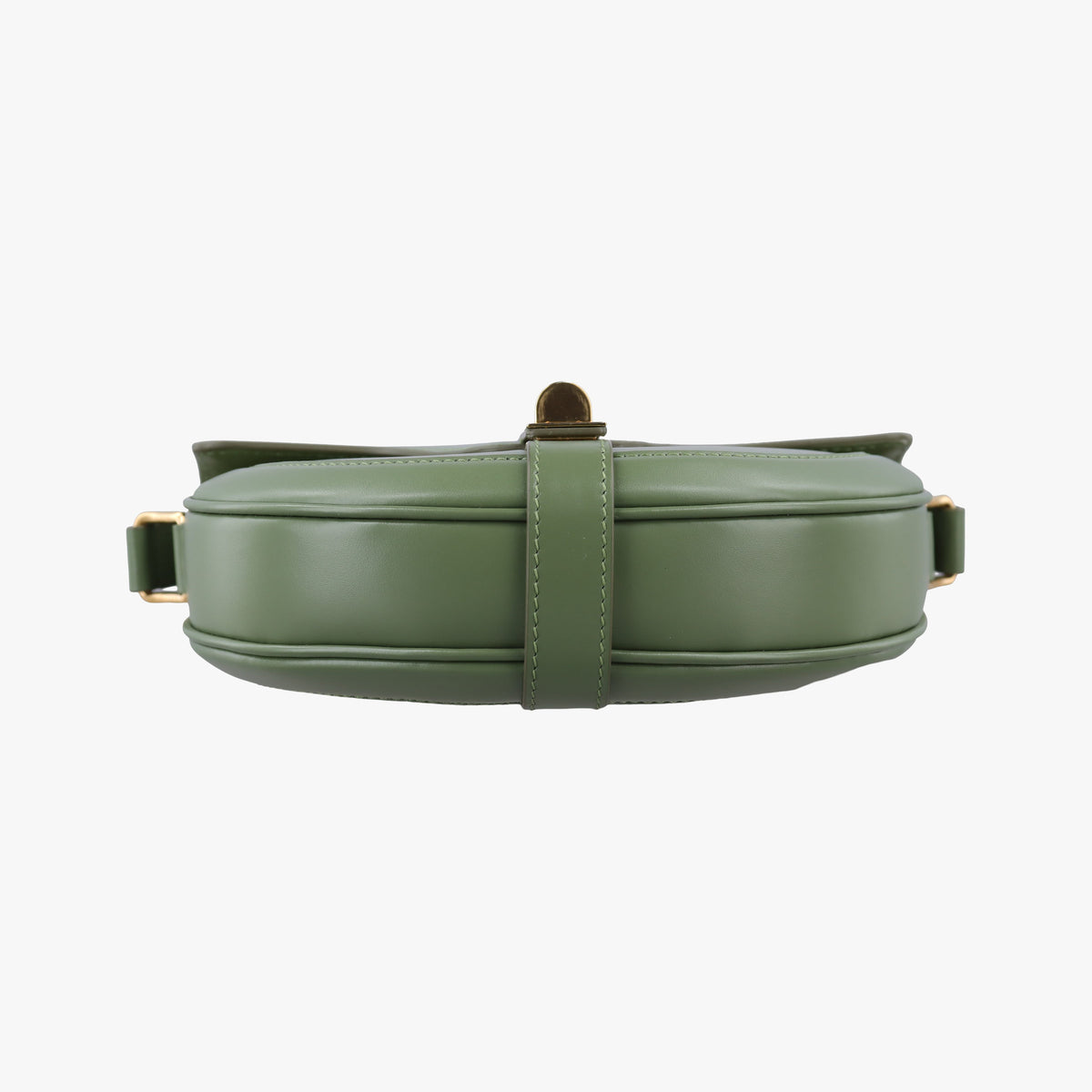 Pre-owned Celine Besace 16 Small Green Leather W-SL-2 shoulderbag | stylenewstar