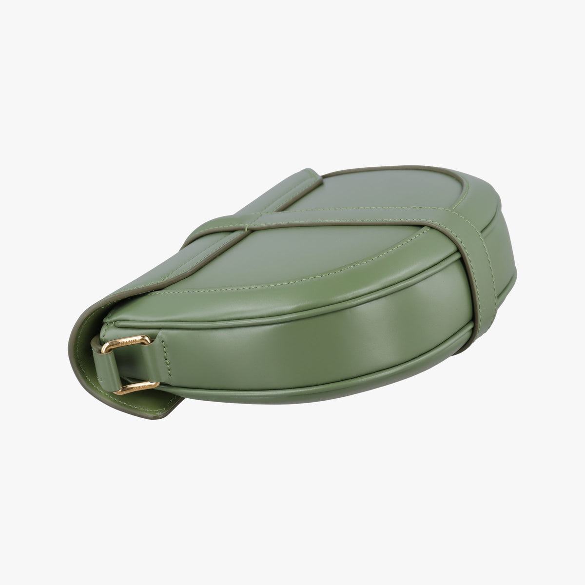 Pre-owned Celine Besace 16 Small Green Leather W-SL-2 shoulderbag | stylenewstar