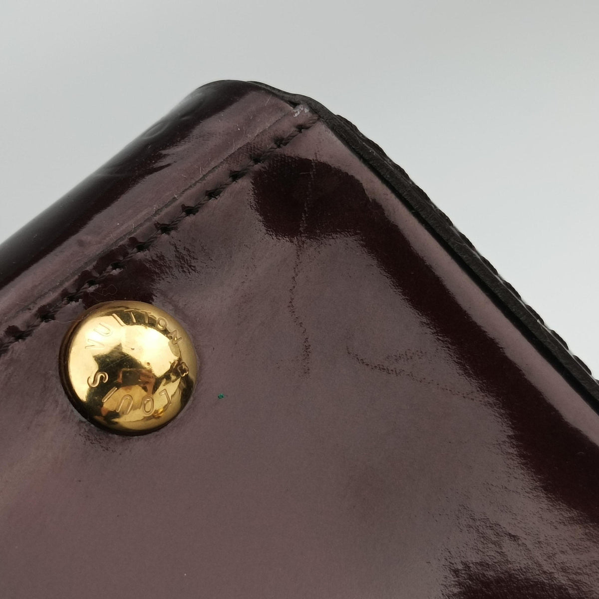 Pre-owned Louis Vuitton MELROSE AVENUE AMARANTE Vernis M93757 handbag | stylenewstar
