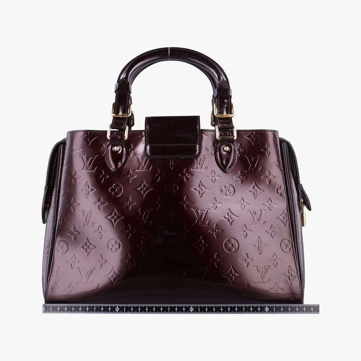 Pre-owned Louis Vuitton MELROSE AVENUE AMARANTE Vernis M93757 handbag | stylenewstar