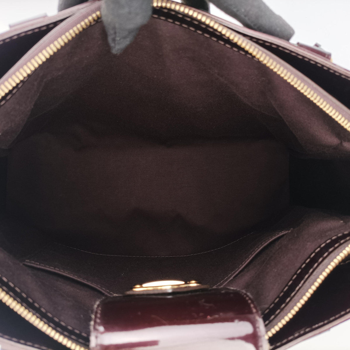 Pre-owned Louis Vuitton MELROSE AVENUE AMARANTE Vernis M93757 handbag | stylenewstar