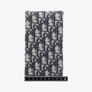 Pre-owned Christian Dior Saddle Phone holder Navy jacquard×Leather  shoulderbag | stylenewstar