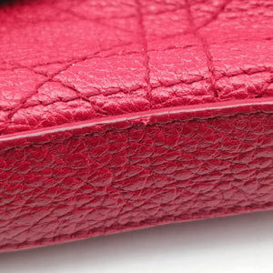 Pre-owned Christian Dior Cannage Bee Red Leather  handbag | stylenewstar