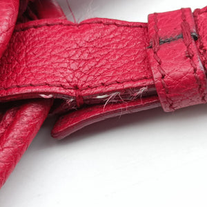 Pre-owned Christian Dior Cannage Bee Red Leather  handbag | stylenewstar