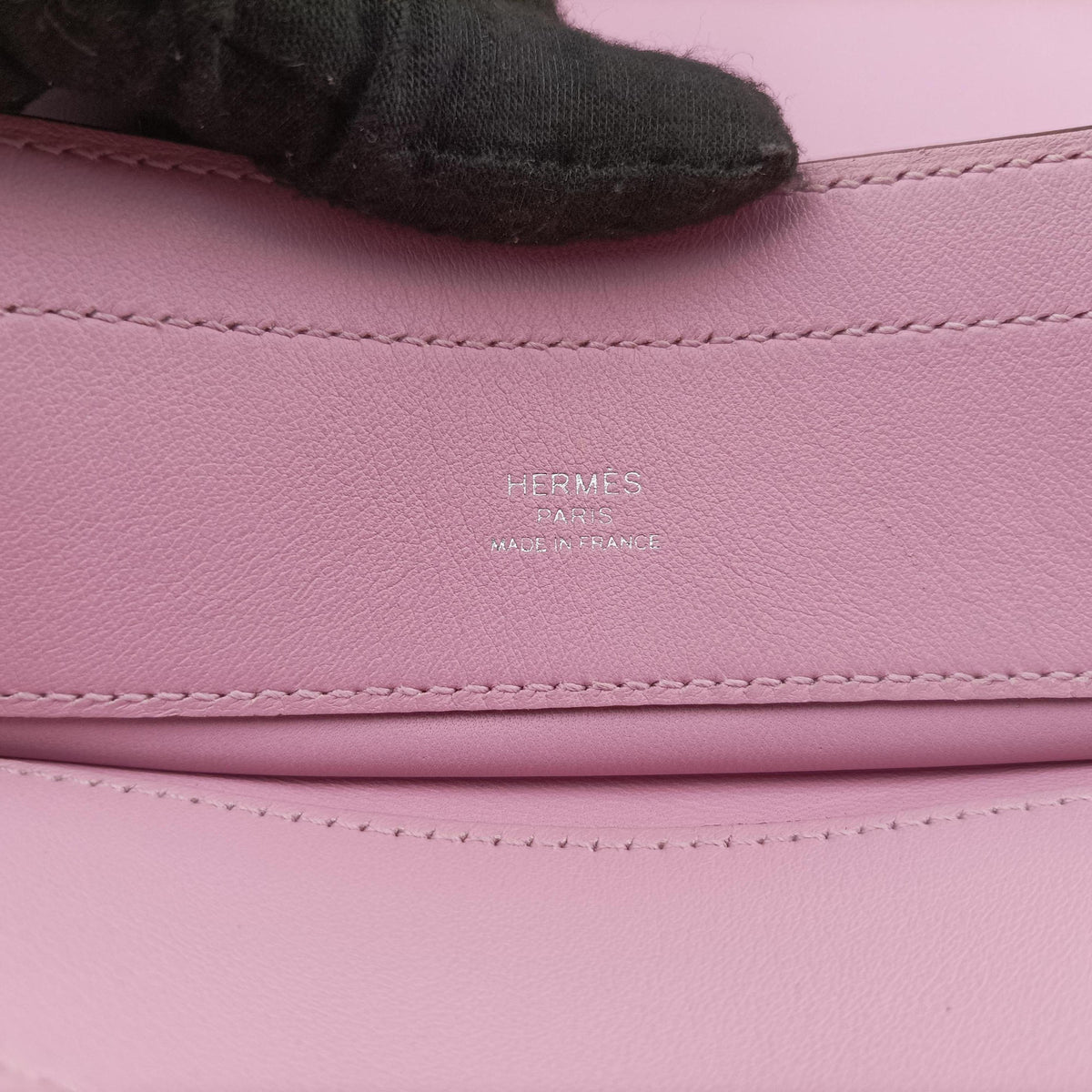 Pre-owned Hermes Sac Aline mini Pink lambskin  shoulderbag | stylenewstar