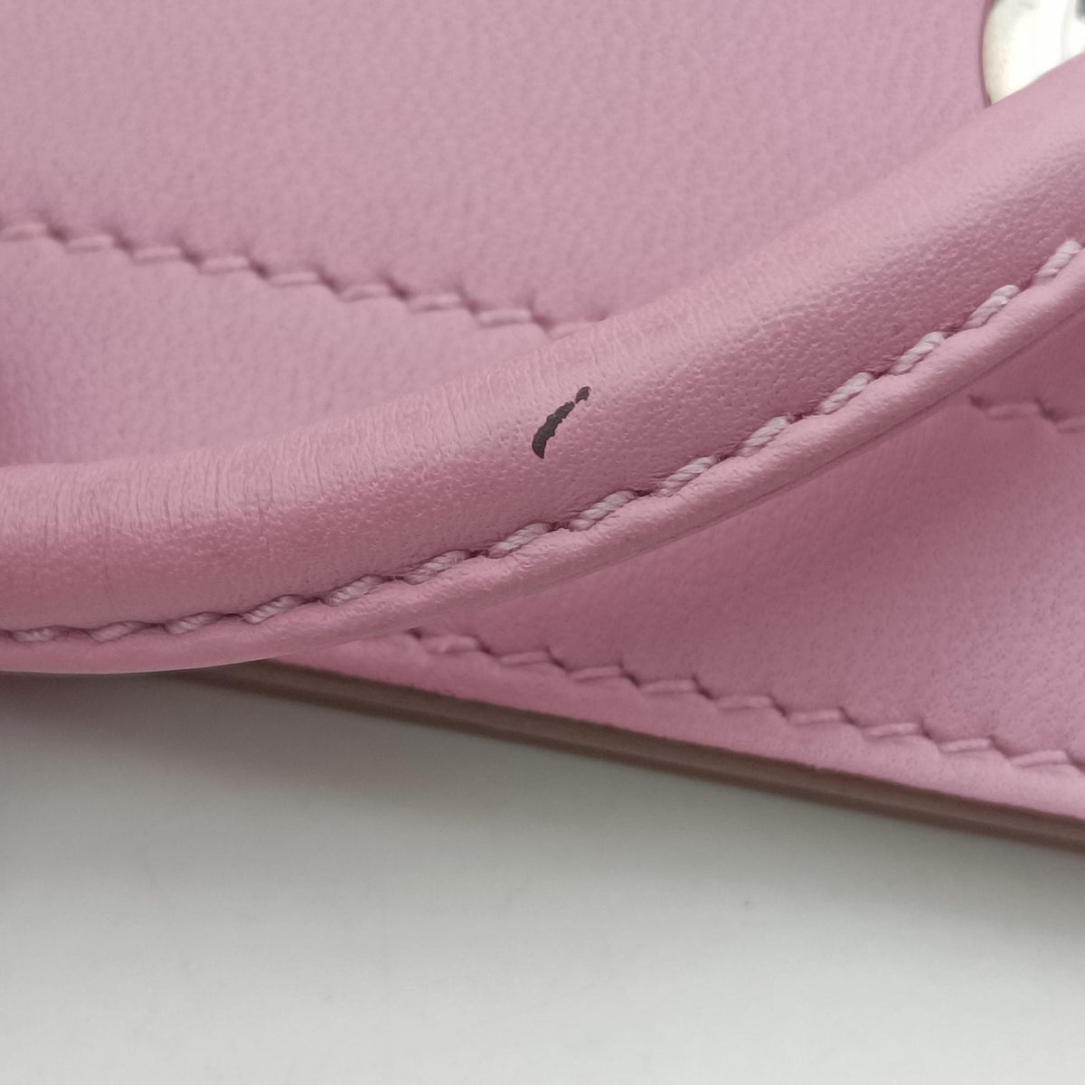 Pre-owned Hermes Sac Aline mini Pink lambskin  shoulderbag | stylenewstar