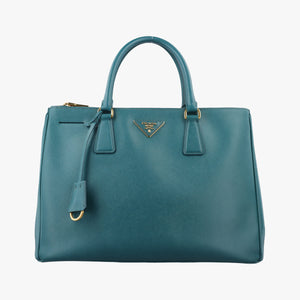 Vintage Prada Galleria BlueGreen SAFFIANO Leather BN1786 handbag | stylenewstar
