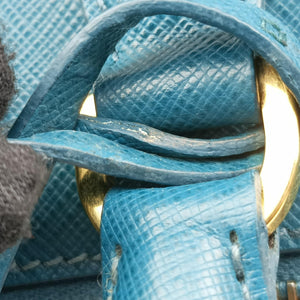 Vintage Prada Galleria BlueGreen SAFFIANO Leather BN1786 handbag | stylenewstar