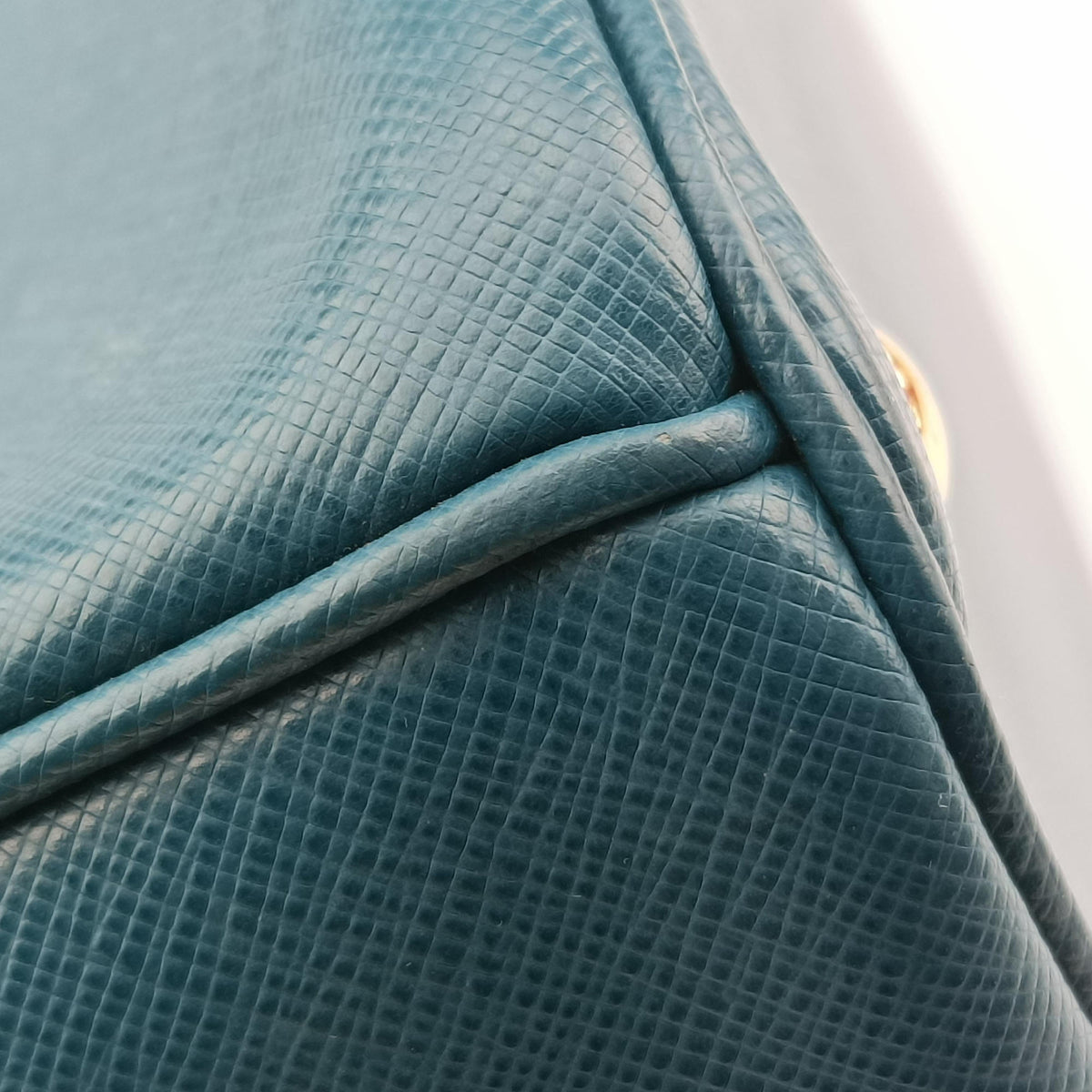 Vintage Prada Galleria BlueGreen SAFFIANO Leather BN1786 handbag | stylenewstar