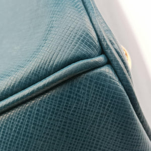 Vintage Prada Galleria BlueGreen SAFFIANO Leather BN1786 handbag | stylenewstar