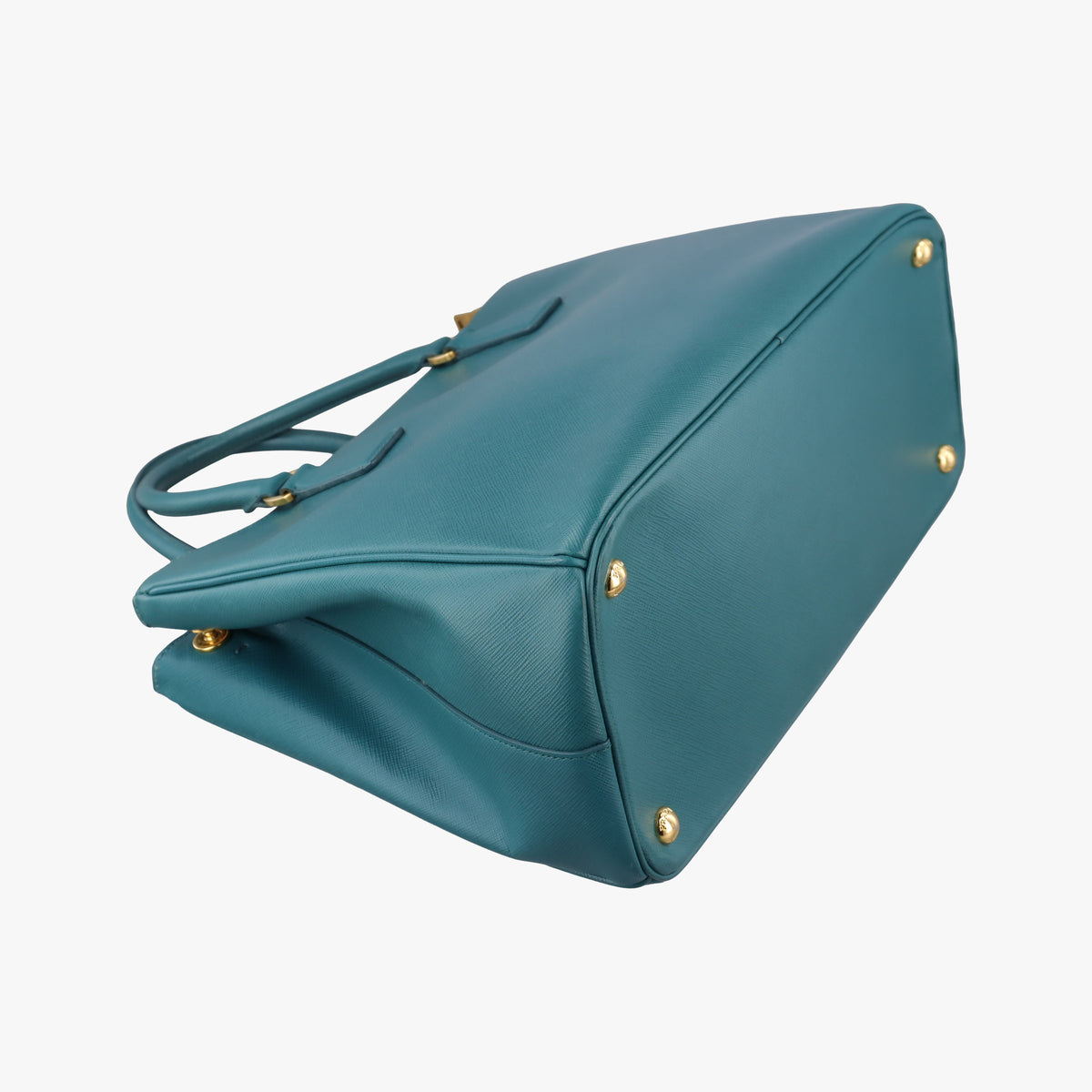 Vintage Prada Galleria BlueGreen SAFFIANO Leather BN1786 handbag | stylenewstar