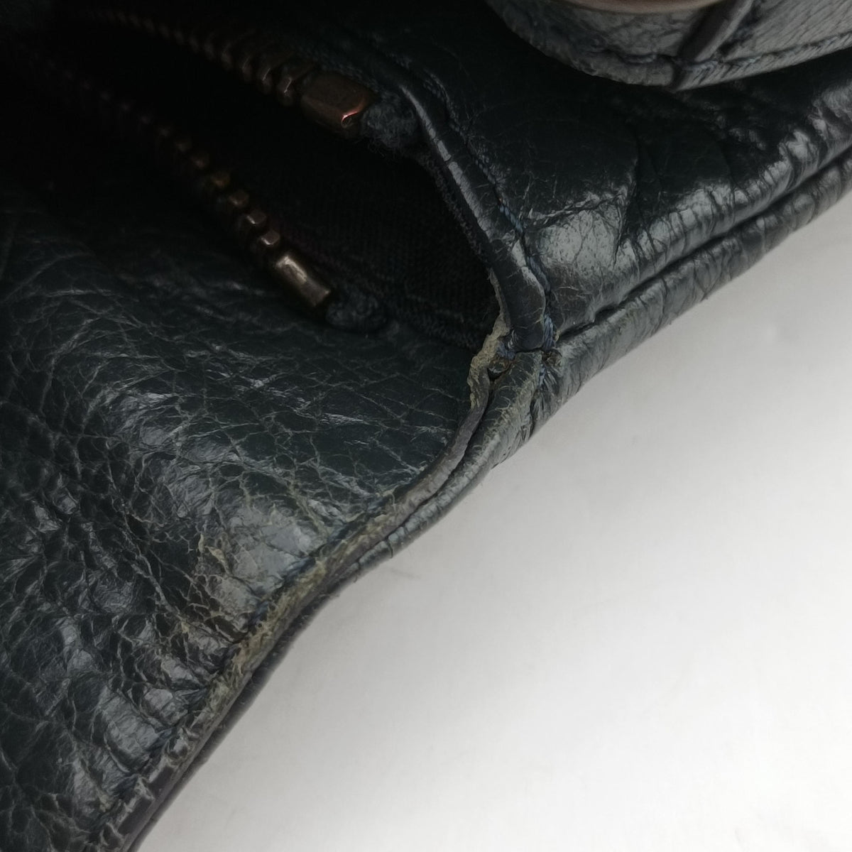 Pre-owned Balenciaga Classic The Toolkit Grey Green Lambskin 327101 shoulderbag | stylenewstar