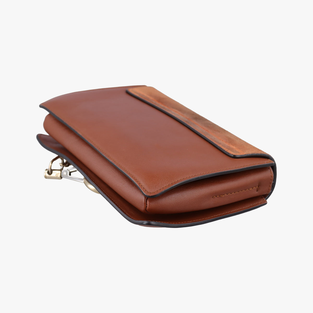 Pre-owned Chloe FAYE Brown Suede × leather  shoulderbag | stylenewstar