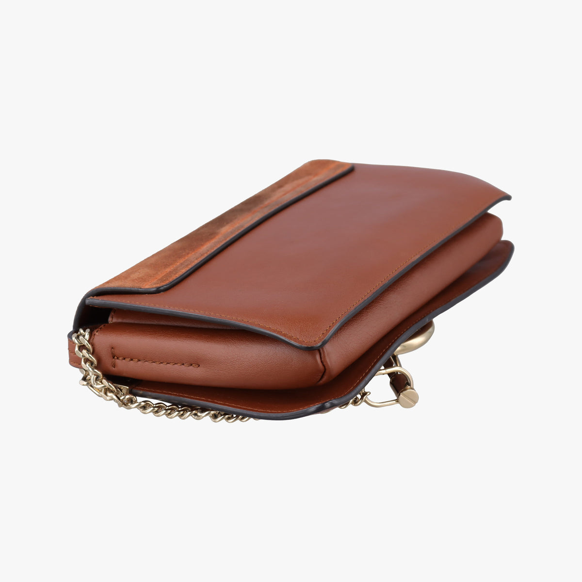 Pre-owned Chloe FAYE Brown Suede × leather  shoulderbag | stylenewstar