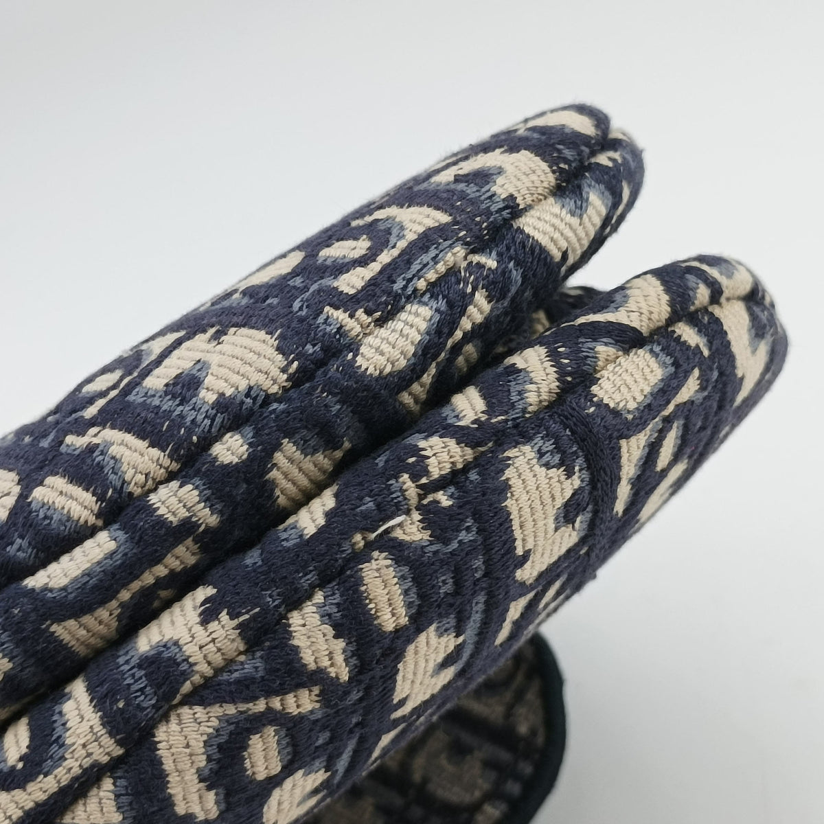 Secondhand Christian Dior Saddle Navy Jacquard  shoulderbag | stylenewstar