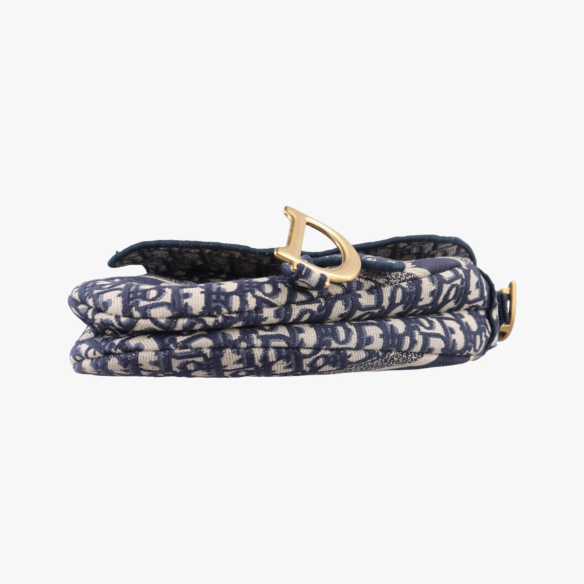 Secondhand Christian Dior Saddle Navy Jacquard  shoulderbag | stylenewstar