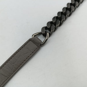 Vintage Yves Saint Laurent COLLEGE Grey Leather 428101 shoulderbag | stylenewstar