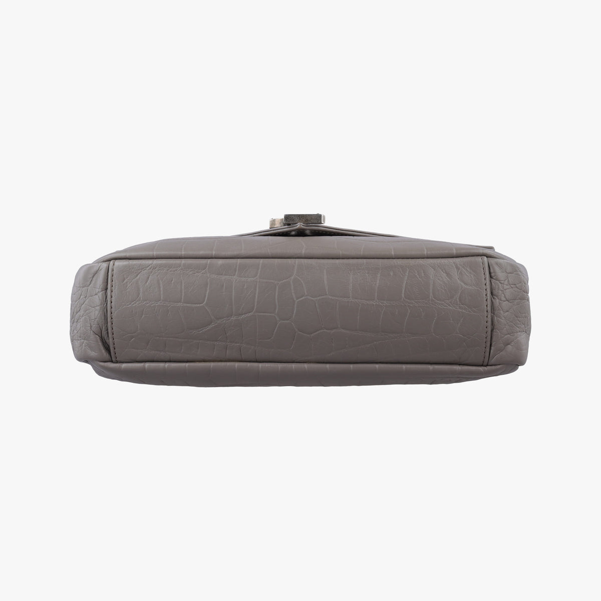 Vintage Yves Saint Laurent COLLEGE Grey Leather 428101 shoulderbag | stylenewstar