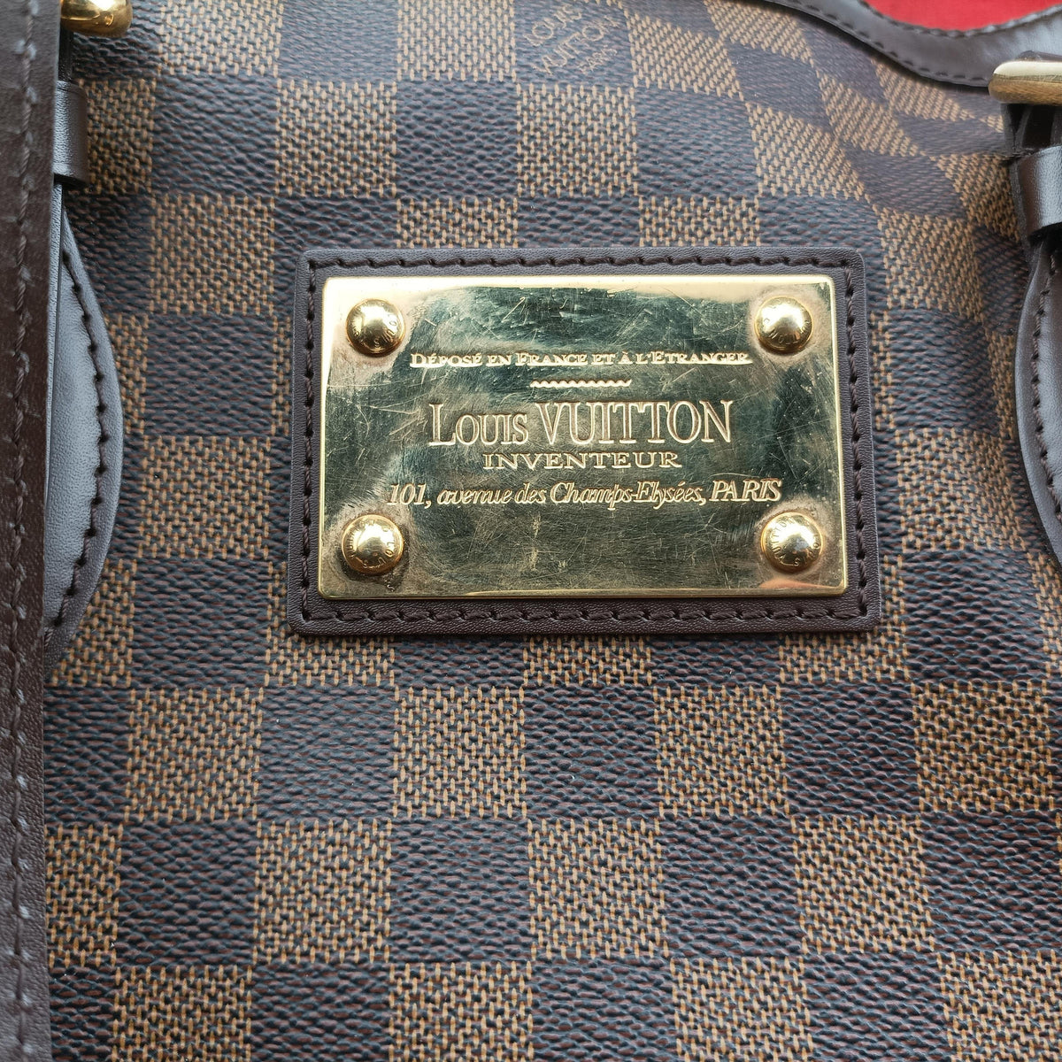 Pre-owned Louis Vuitton HAMPSTEAD MM EBENE Damier Canvas N51204 shoulderbag | stylenewstar