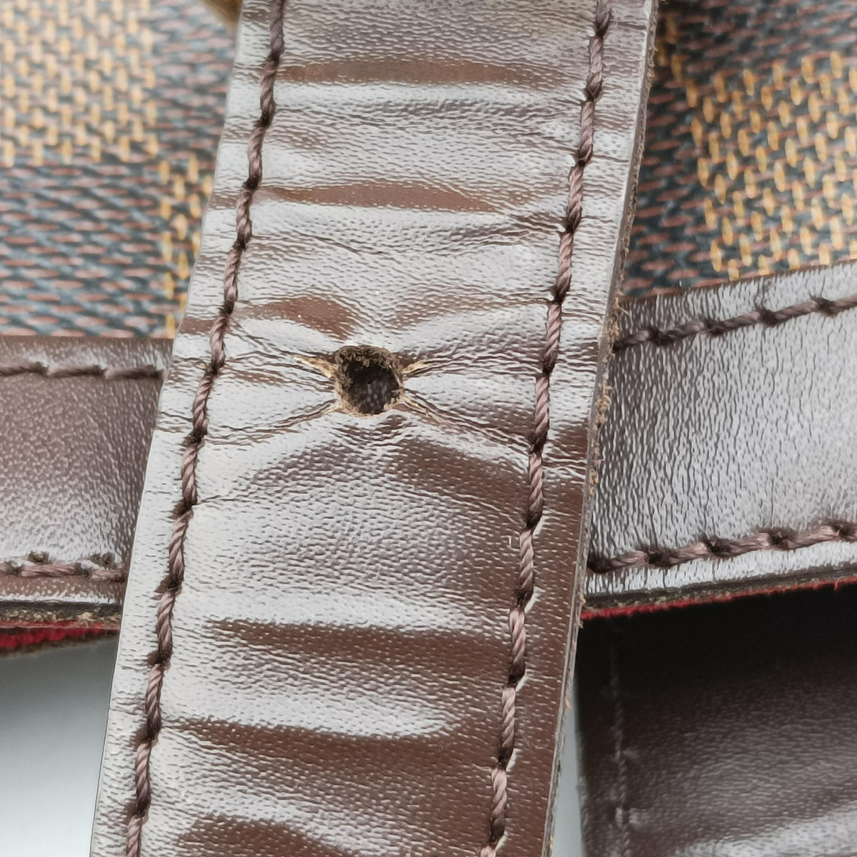 Pre-owned Louis Vuitton HAMPSTEAD MM EBENE Damier Canvas N51204 shoulderbag | stylenewstar