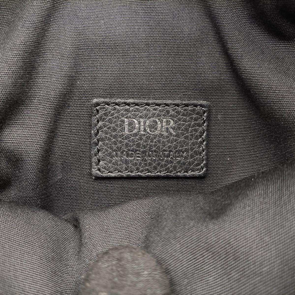 Pre-owned Christian Dior saddle Navy Jacquard×Leather  crossbodybag | stylenewstar