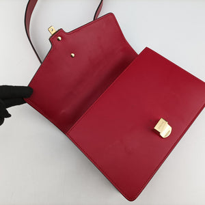 Pre-owned Gucci Sylvie Red Leather 421882 shoulderbag | stylenewstar