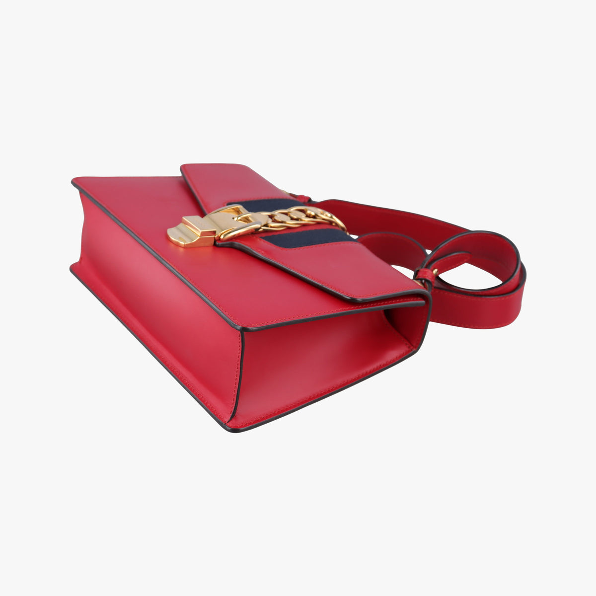 Pre-owned Gucci Sylvie Red Leather 421882 shoulderbag | stylenewstar