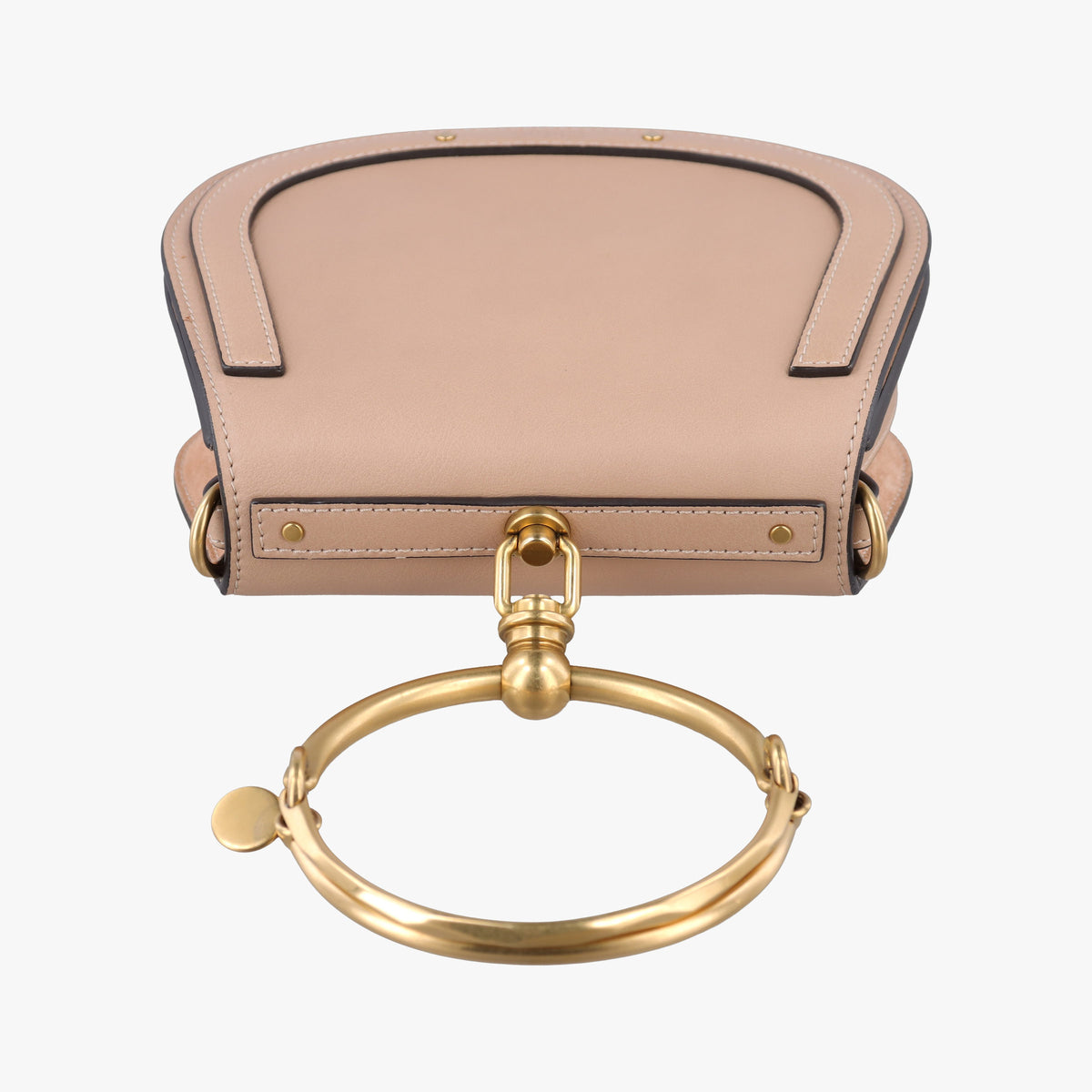 Pre-owned Chloe Bracelet Nile Beige Leather  shoulderbag | stylenewstar